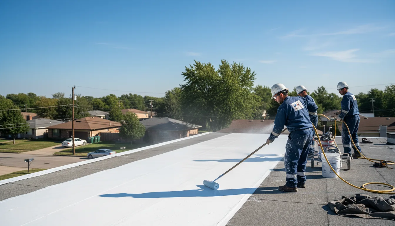Commercial roof coating in Lickingville, PA near me